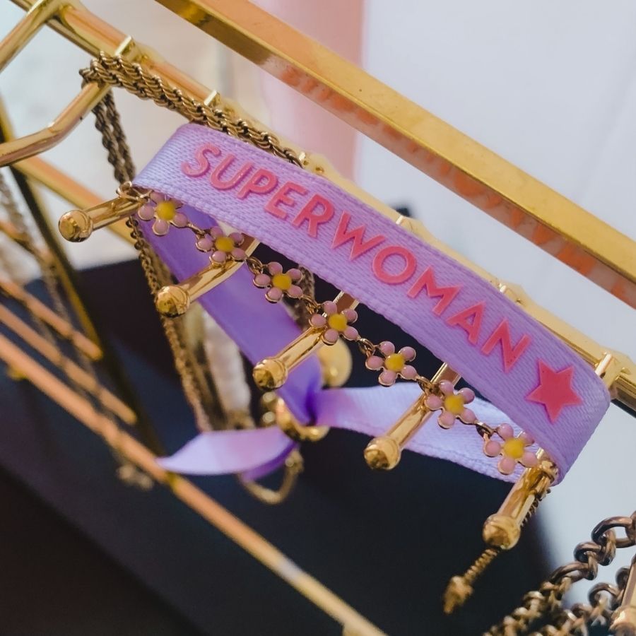 Armband met bloemen | Superwoman Edition | armband stof | Frances Falicia