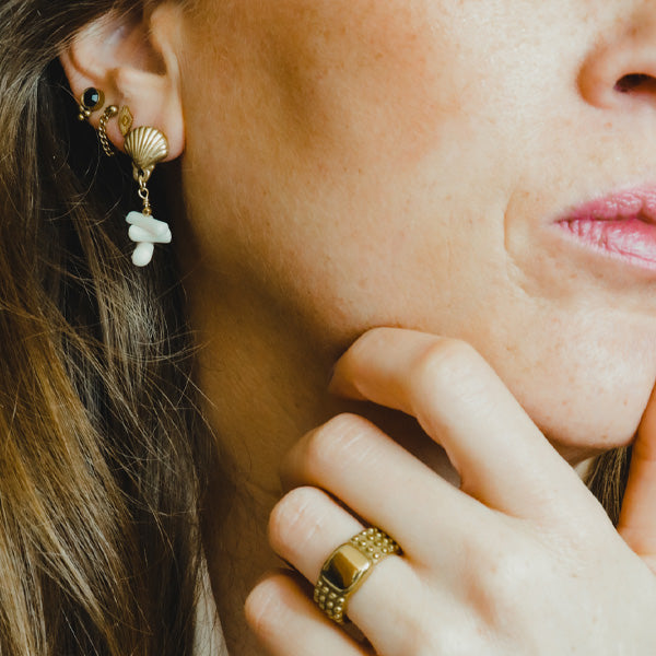 gouden oorbellen | Frances Falicia