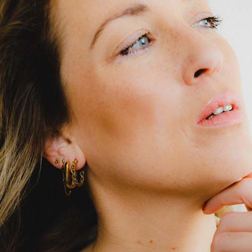 bali hoops | rectangle hoops | Frances Falicia