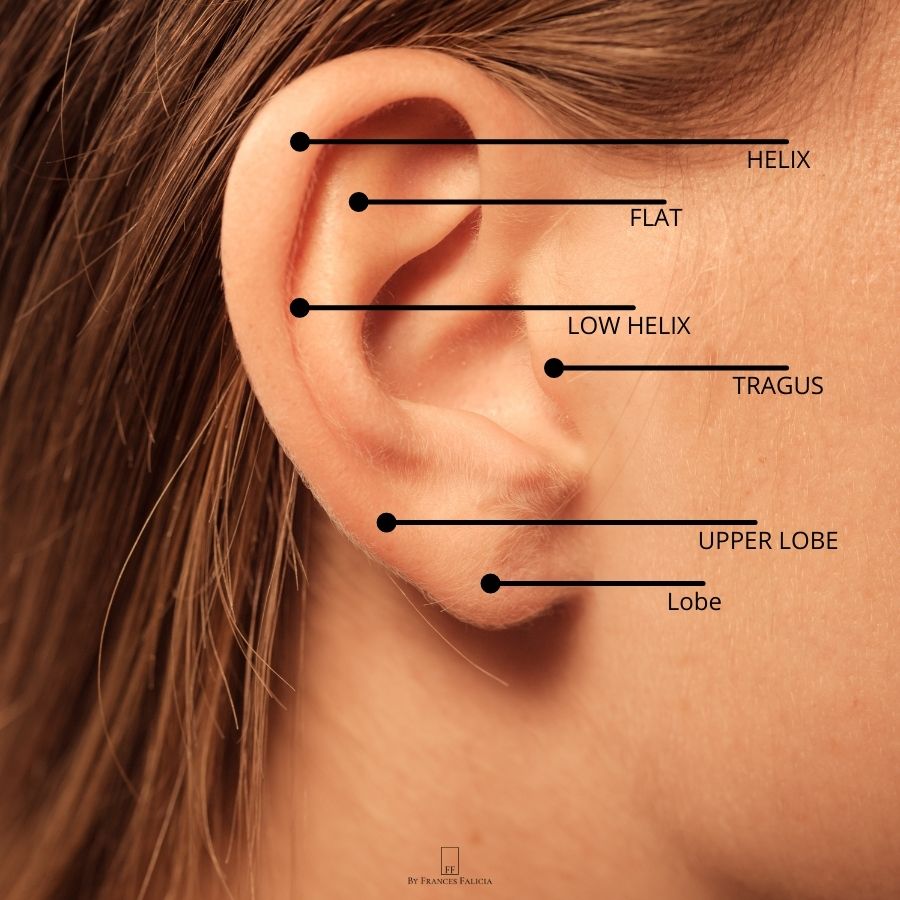 oorgaatjes en oorpiercings | Frances Falicia