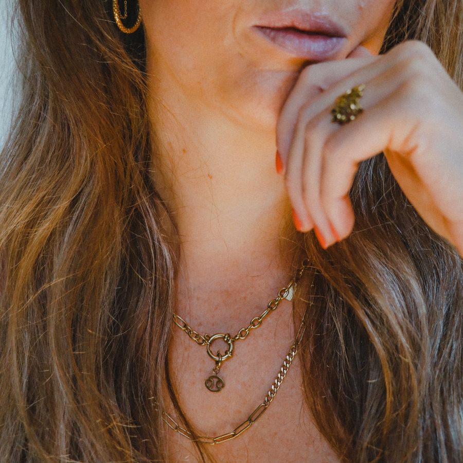 Parisienne schakelketting | Bedelketting | Stainless steel sieraden | By Frances Falicia