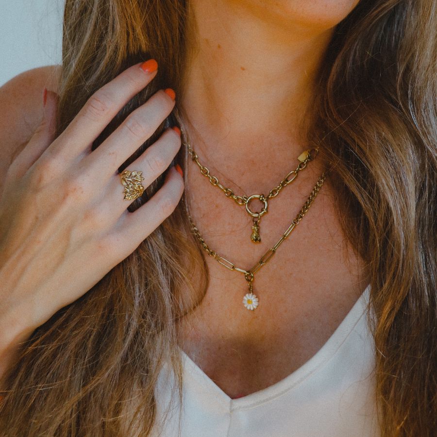 Parisienne schakelketting | Bedelketting | Stainless steel sieraden | By Frances Falicia