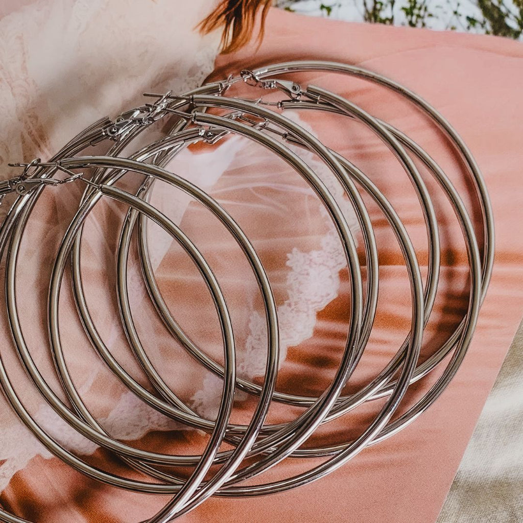 Eternal Hoops 8.0 cm | Oorringen | Stainless steel oorringen | By Frances Falicia