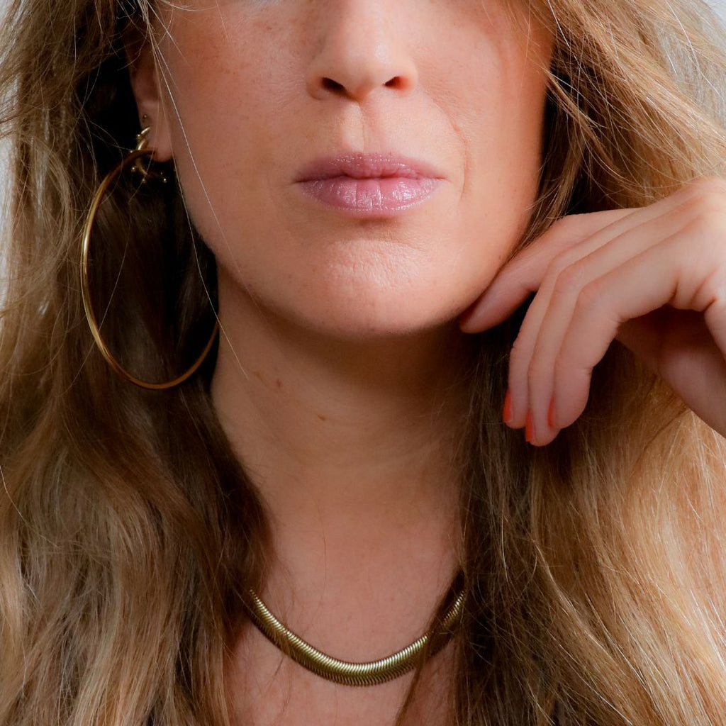 Snake ketting | Chunky stijl | Stainless steel sieraden | By Frances Falicia