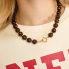 Leopard Glow Necklace | Kralenketting | Panterprint ketting | Sieraden By Frances Falicia