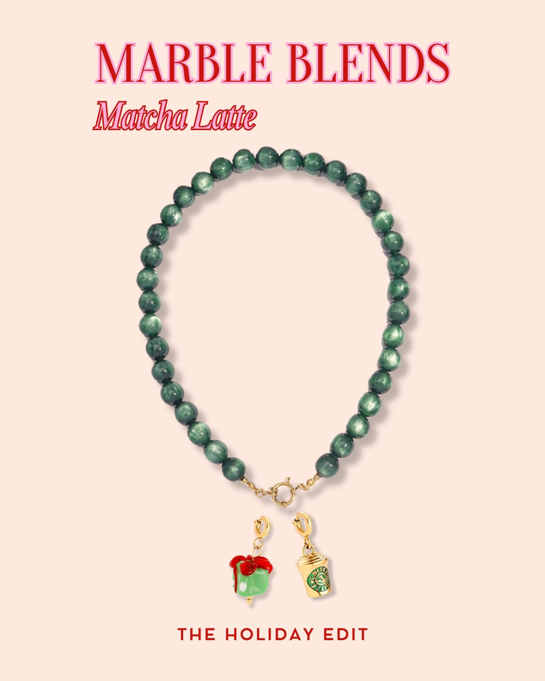 Matcha Latte Necklace | Kralenketting | kettingen | Sieraden By Frances Falicia