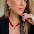 Merlot Muse Necklace | Kralenketting | Rode kralen ketting | Sieraden By Frances Falicia