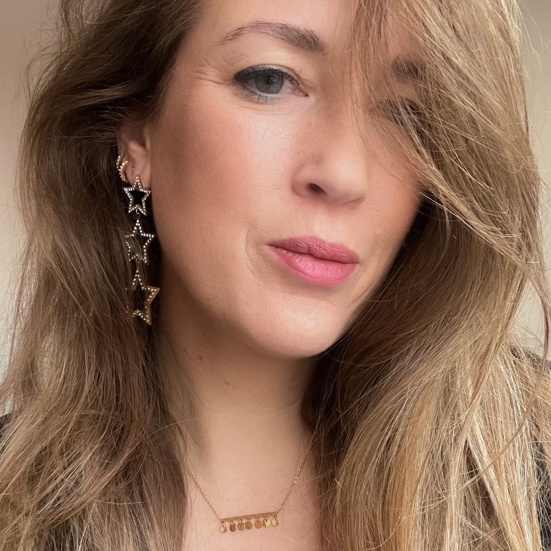 Fossil Elliott Sterling Zilver Ster en Wassende Maan Ketting