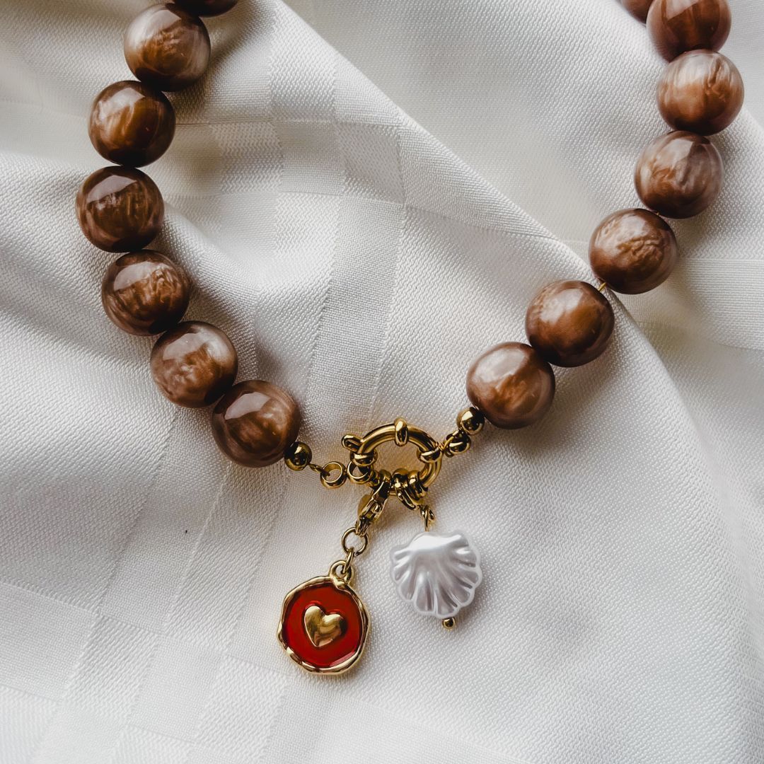 Espresso Chic Necklace | Kralenketting | Sieraden By Frances Falicia