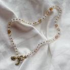 Vanilla Cream Necklace | Natuursteen ketting | Kettingen | Sieraden By Frances Falicia