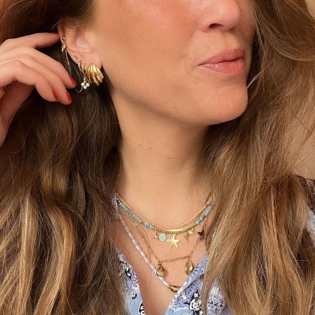 Summer Seashell Shell Necklace By Frances Falicia