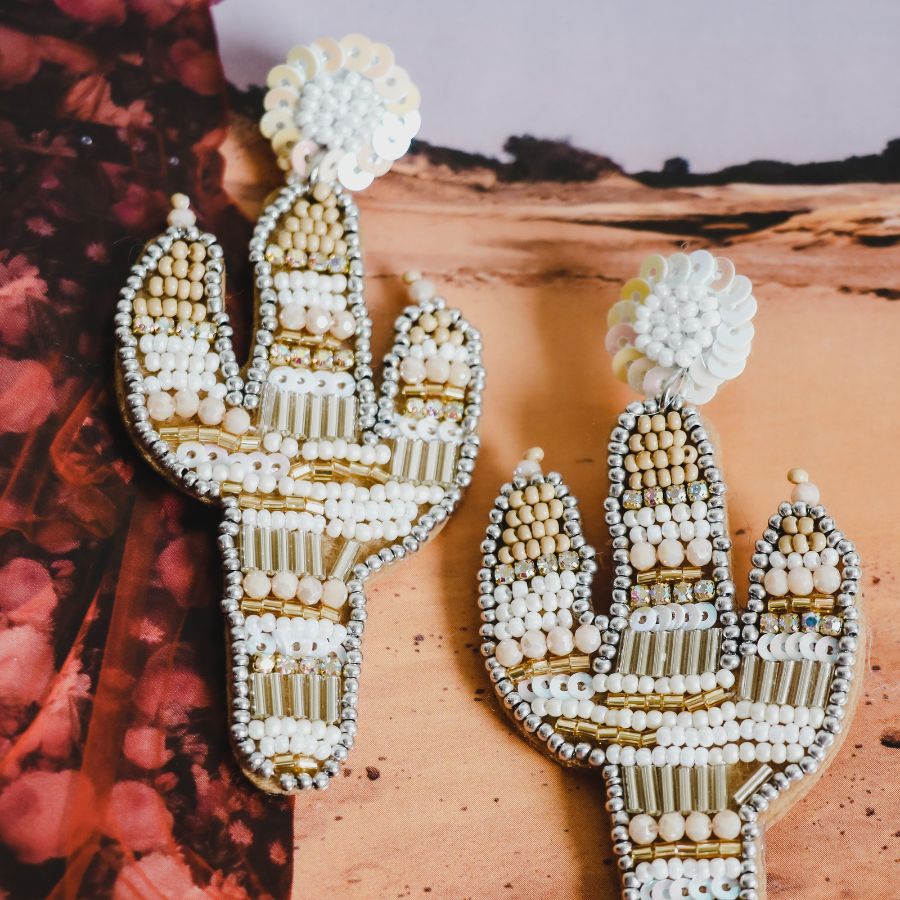 Desert Sand oorbellen | Cactus oorbellen | By Frances Falicia