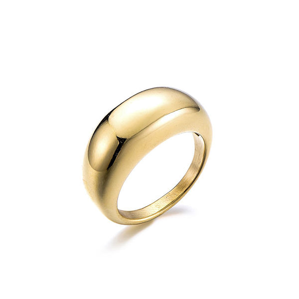 Chunky ring | Brede ring goud