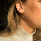 Kleine oorknopjes | Studs vierkant | Doortrek oorbellen | Kleine oorknopjes | Stainless steel oorknopjes | Frances Falicia