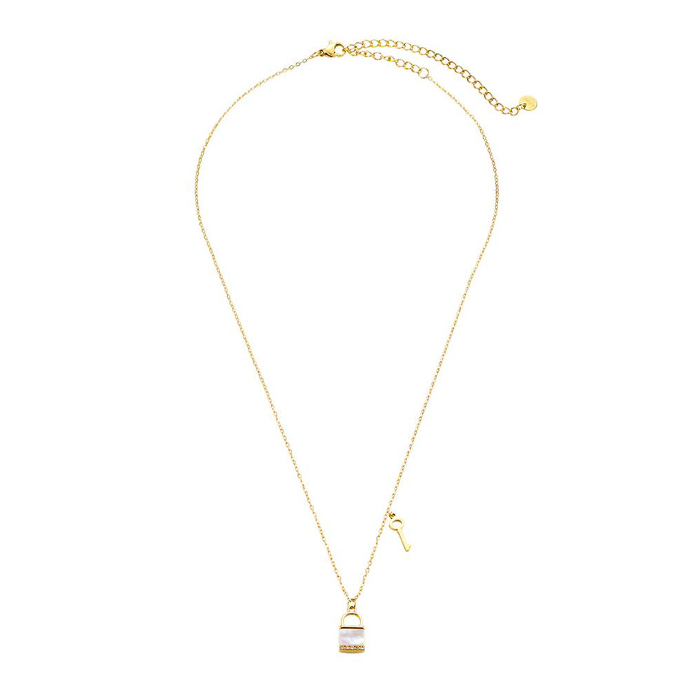 Ketting met slotje en sleutel | Frances Falicia | Stainless steel sieraden