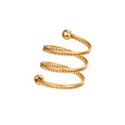 Spiraalvormige ring goud | Frances Falicia