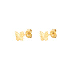 vlinder oorbellen goud | Frances Falicia